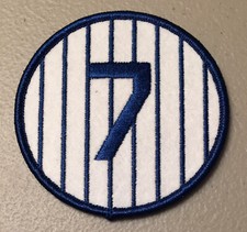 SALE: MICKEY MANTLE NEW YORK YANKEES RETIRED 1951 JERSEY NUMBER 7 QUALITY PATCH