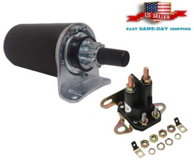 For Toro Z Master Z400 Z441 Z449 Z450 Z453 Starter Motor w/ Relay Solenoid