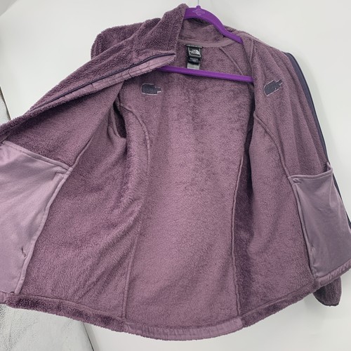 The North Face Women Medium Jacket Purple Oso Fleece Coat Zip Front Sherpa - Picture 9 of 10
