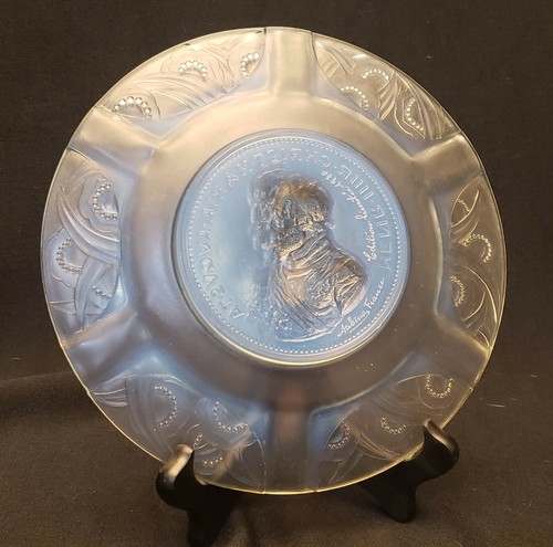 SABINO Glass Opalescent 1970 Annual Plate "King Henry IV of France" ~mint - Picture 6 of 6