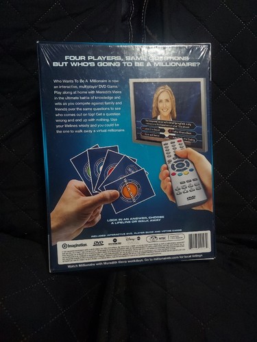 Who Wants To Be A Millionaire? DVD Game w/ Host Meredith Viera NEW SEALED - Picture 2 of 2