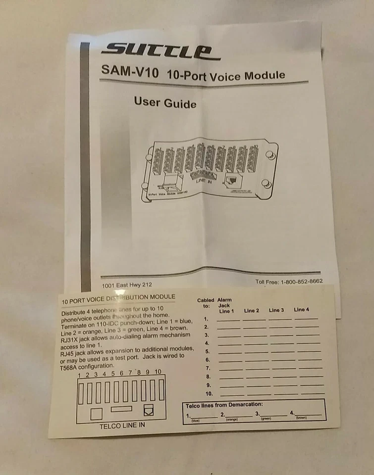 Голосовой модуль SUTTLE — 10 портов ~ SE-SAM-V10 с системой безопасности RJ31X - Изображение 4 из 4