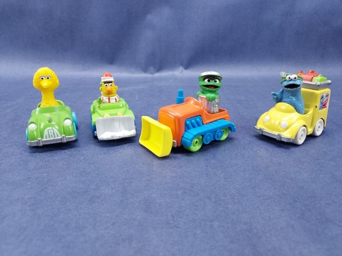 Sesame Street Cars Die Cast Muppets Inc. Vintage 1980s Playskool Set Of 4