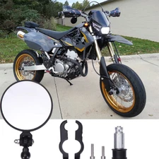 For SUZUKI DRZ400 Black Foldable Motorcycle CNC 7/8" Bar End Mirrors Rearview US