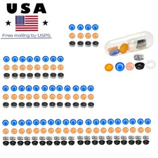 US Dental overdenture Locator Abutment Retention Caps Male Cap Inserts Set