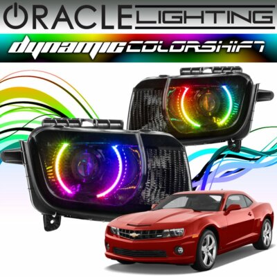 Oracle Dynamic ColorSHIFT LED Headlight Halo Kit For 2010-2013 Chevy Camaro 