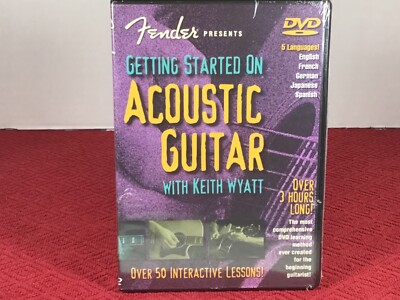 Fender Presents:Getting Started On Acoustic Guitar DVD. New. Fast free shipping