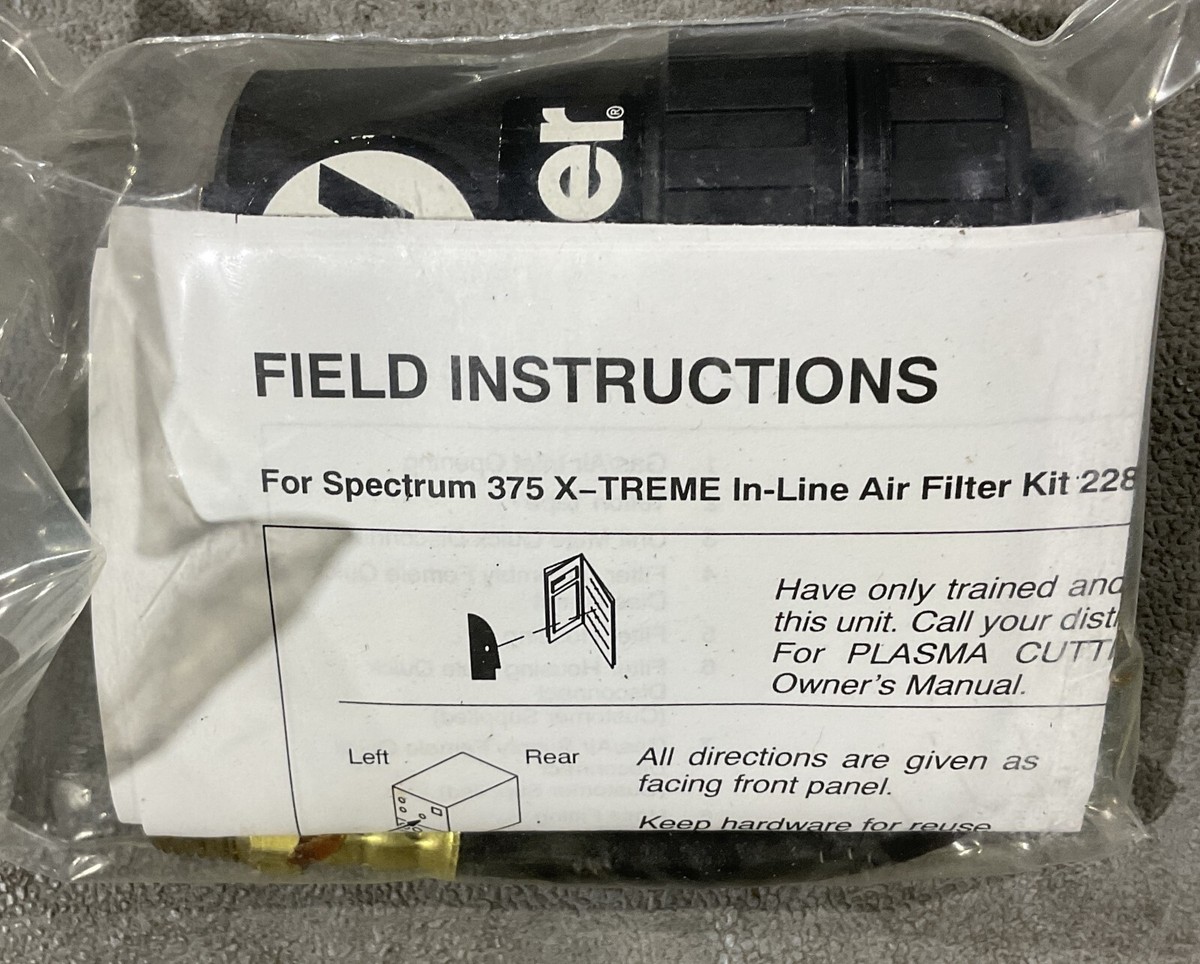 MILLER 228926 PLASMA AIR FILTER for most brands | eBay