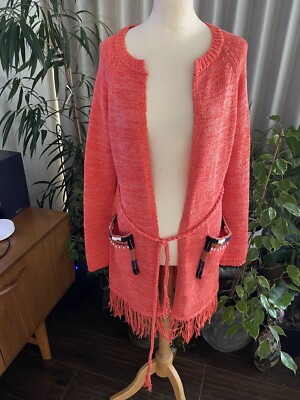 lange Strickjacke mit Quasten von 525 America Top Zustand