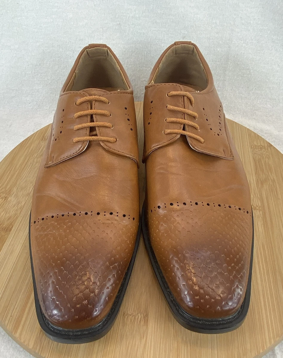 Gino Pheroni Sz 8.5 Men s Oliver Lace up Wingtip Dress Shoes