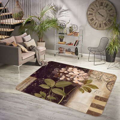 3D Vintage White Flower NAO7585 Game Rug Mat Elegant Photo Carpet Mat Fay
