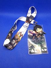 Attack On Titan Group Lanyard With Eren Charm and Passholder Sleeve Season 3