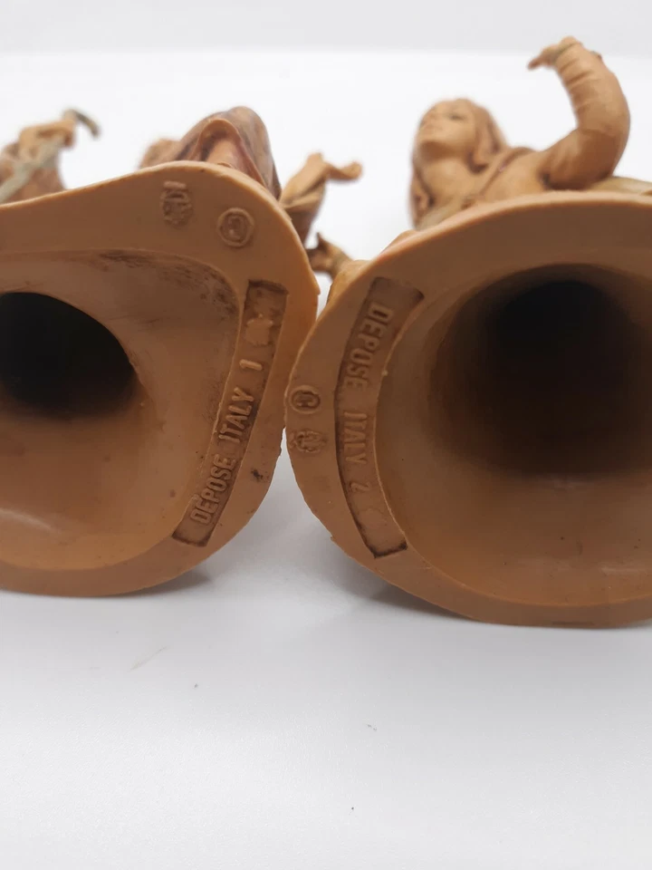 Figuras vintage Fontanini María, José y Jesús, 4 1/8", Belén 1983 Foto 2 de 4