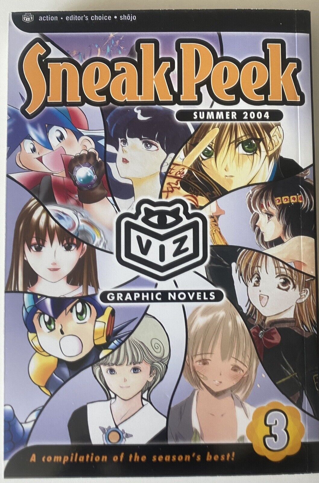 VIZ GRAPHIC NOVELS SNEAK PEEK VOL.3  (SUMMER 2004) ACTION, SHOJO, NM