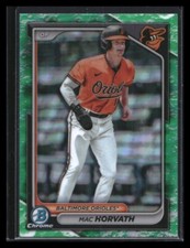 2024 Bowman Mac Horvath Green Lunar Glow Refractor Parallel #BCP-6