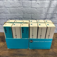 Vintage Argus Slide Magazine Lot of 12 60 Capacity Self Aligning