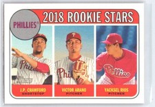 2018 Heritage J.P. Crawford Victor Arano Yacksel Rios #273 Philadelphia Phillies