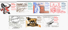 ;GB 50p Folded Booklets 1988-1995    FB50-FB75  Single Booklets PART THREE