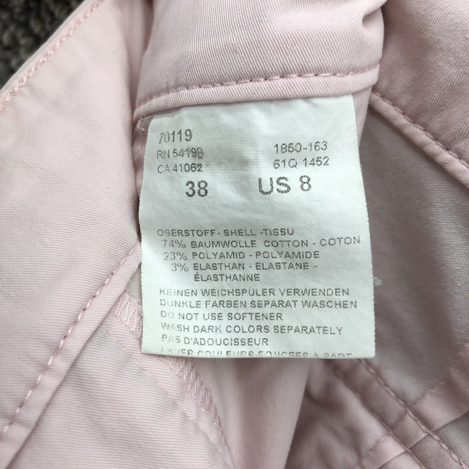 Pantalones Cortos Chinos Bogner Bermuda Rosa Claro Para Mujer Talla 8 Bolsillos con Cremallera 10" Entrepierna Foto 4 de 4