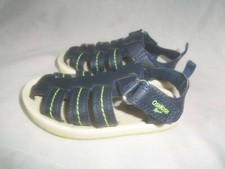 TODDLER OSHKOSH B'GOSH CALLUM ADJUSTABLE BLUE GREEN SLIP ON SPORT SANDALS SHOE 6