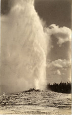 Usa, Old Faithfull Geyser, Yellowstone National Park Vintage Albums Print Tir