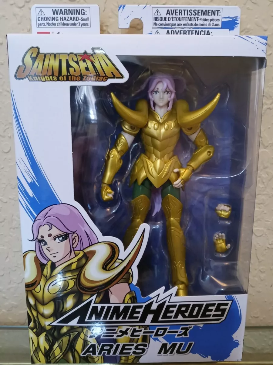 Bandai Anime Heroes Saint Seiya Knights of the Zodiac Aries Mu Action  Figure NEW