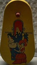 Woman  Clown Dancing Kirchhof Life of the Party Tin Noise Maker Toy Yellow