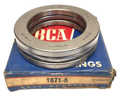 BCA 1871-A Ball Thrust Bearing 3-11/16'' OD 24mm Width 2-1/2'' ID 1871A