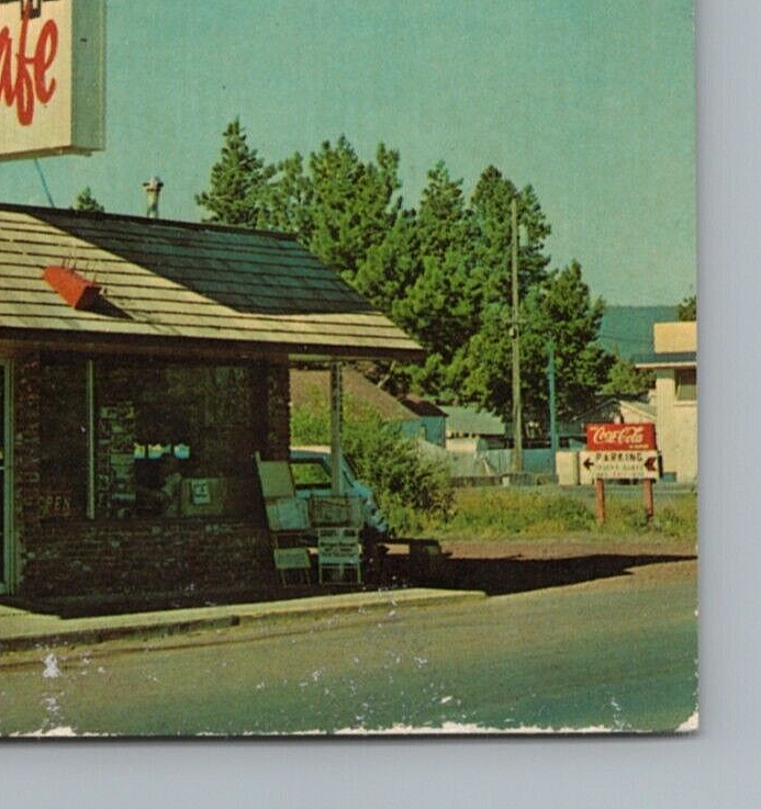 Coca Cola Sign Ruth's Cafe Restaurant Sisters Oregon Postcard eBay