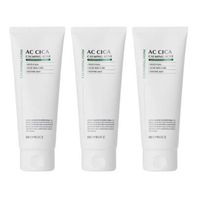 Deoproce AC Cica Calming Acne Cleansing Foam 150ml*3Pcs - FREE SHIPPING