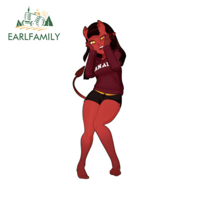 EARLFAMILY 5.1'' Succubus Car Stickers Laptop Motorcycle Car Wrap Host JDM Decals