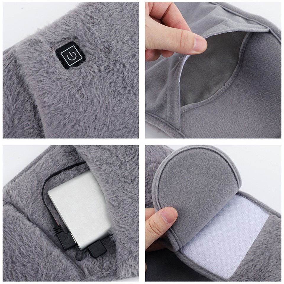 USB Electric Heating Belt with Hand Warmer, Adjustable For Abdominal
