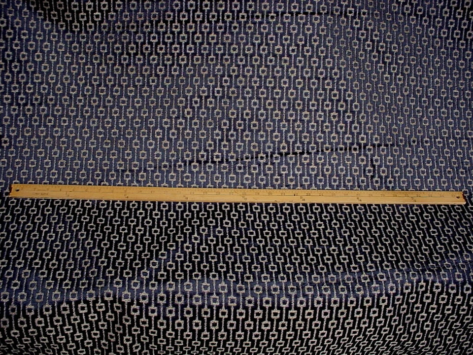 Tela de tapicería de terciopelo de celosía marina Reverence 2-1/2 años Casamance 37900194 Foto 2 de 4