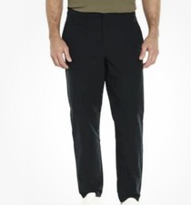 Banana Republic Sz 30 Mens Motion Tech Hybrid Pant Water Repellent Black Slim