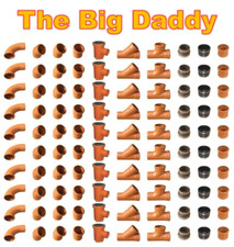 100pcs 110mm Underground Drainage Pipe Fittings – Free Delivery UK Wide