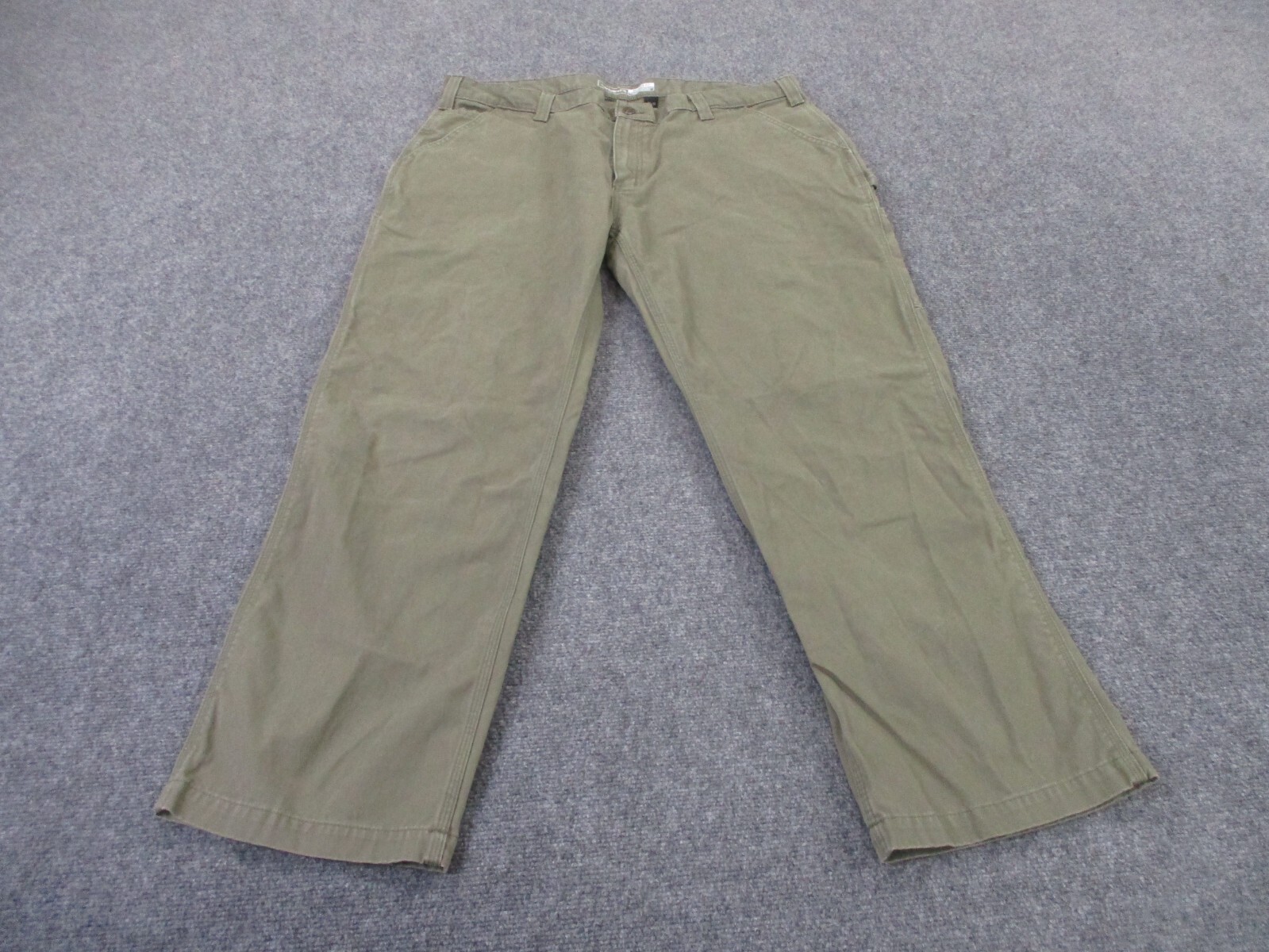 Carhartt Pants Men 42 X 30 Beige Relaxed Twill Utility Hiking Outdoor Workwear