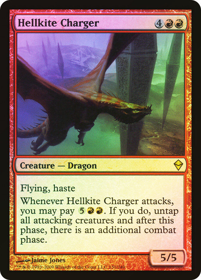 MTG FOIL Hellkite Charger - Zendikar #131 | eBay