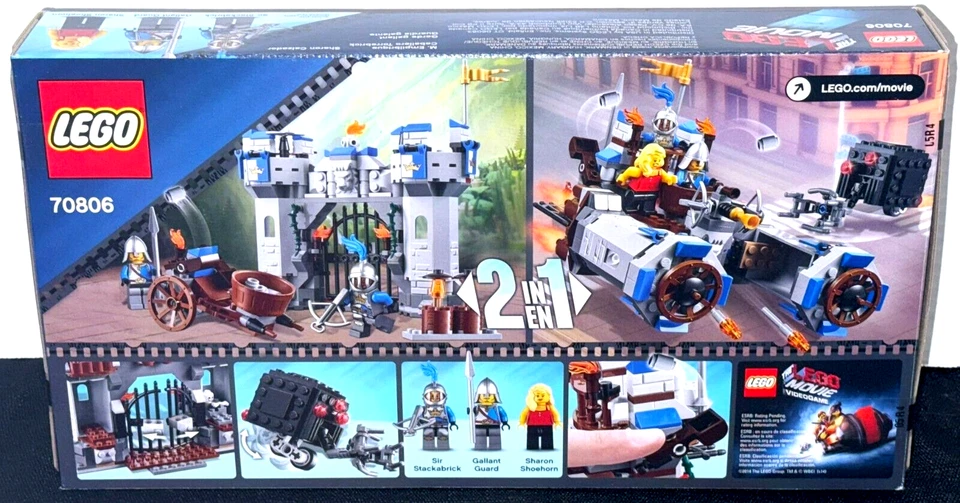 ¡NUEVO! LA PELÍCULA LEGO 70806 CASTILLO CABALLERÍA (2014) / SIR STACKABRICK Foto 2 de 2