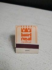 Front Strike Matchbook Hotel Royal Geneve Switzerland Snack Du Bourg LiPP Athene