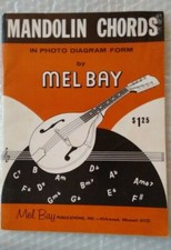 Mel Bay Mandolin Chords 1963 Instructional Photo Diagram