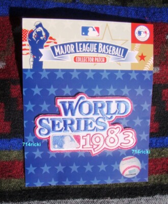 1983 MLB World Series Patch Baltimore Orioles vs Philadelphia Phillies Collector