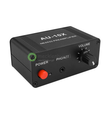 Stereo Music Audio Signal Preamplifier Headphone Pre AMP Volume Control Tone NEW