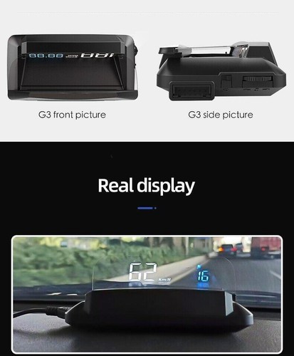 Display Head Up GPS OBD2 Velocímetro Proyector En Parabrisas – Alerta De Fatiga Y Exceso Velocidad