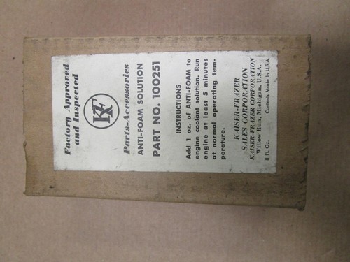 OEM Vintage Kaiser Frazer Accessory ANTI-FOAM SOLUTION 8oz can container 100251 - Picture 2 of 5