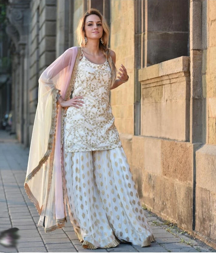 Sharara shop suit dress