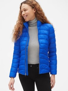 cobalt blue padded jacket