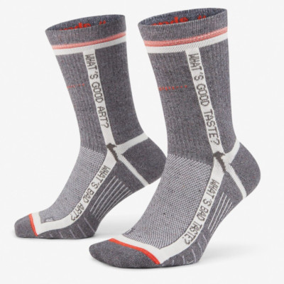 Nike x Off-White Crew Socks - CN5786 020 - Grey / Total Crimson - Size: XL 12-15