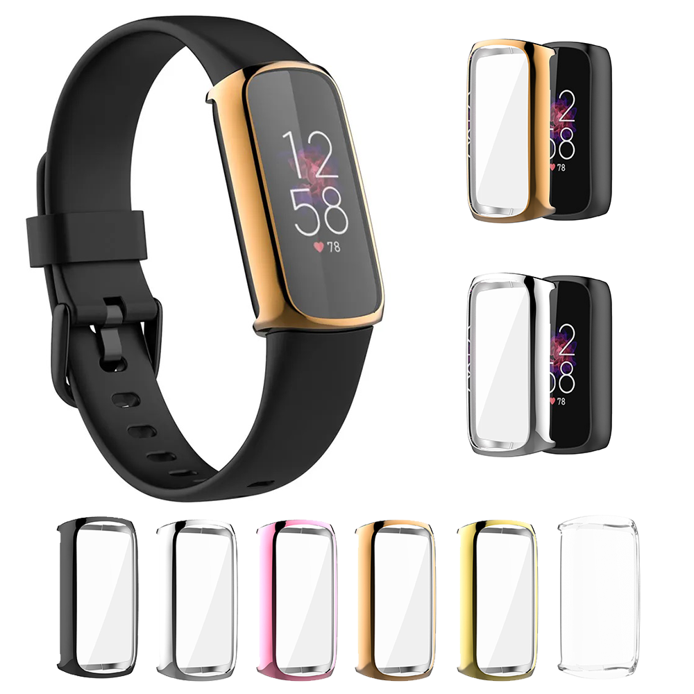 For Fitbit Luxe strap Full Screen Protector Ultra Slim Shockproof Case Cover