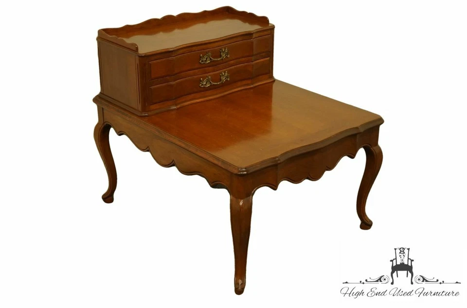 COLONIAL MANUFACTURING Colonial Style Solid Cherry 24x30" Accent Step End Tab... - Image 2 of 4