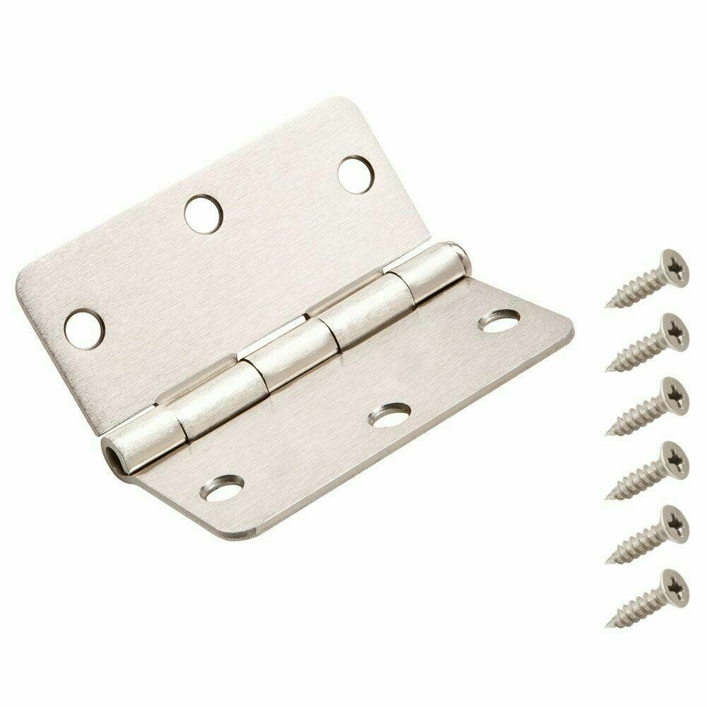 Everbilt 207 618 3-1/2 in Satin Nickel 1/4 in. Radius Door